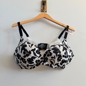 Floral Black and White Women’s Bra – Size 36D